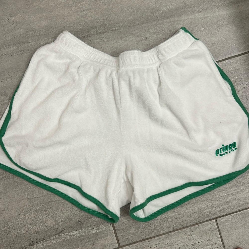 Sporty and rich x prince terry shorts size large